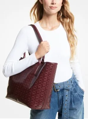 Jodie Large Logo Jacquard Tote Bag