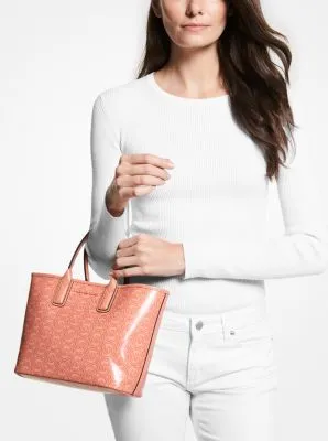 Jodie Small Logo Jacquard Tote Bag