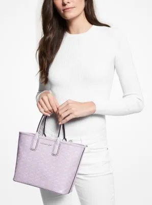 Jodie Small Logo Jacquard Tote Bag