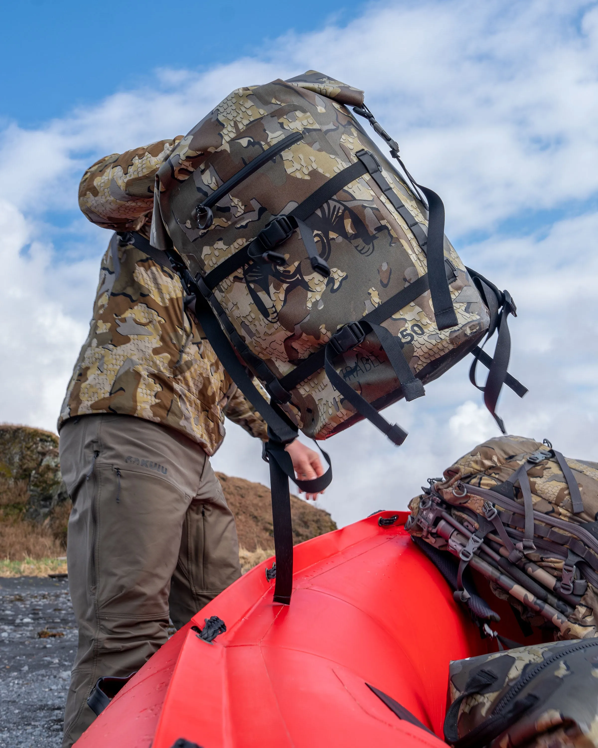 Karluk 1850 Roll Top Dry Backpack | Stone