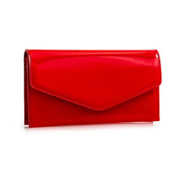 Koko L2493 Faux Patent Clutch Bag