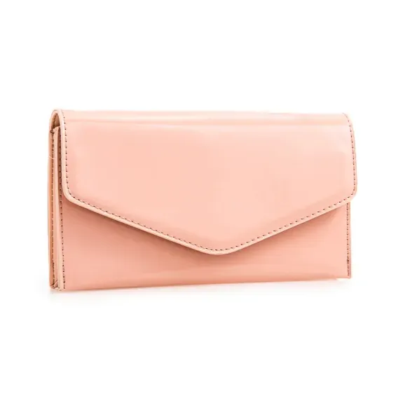 Koko L2493 Faux Patent Clutch Bag