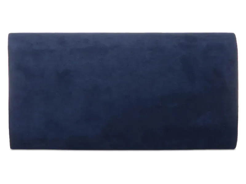 Koko Navy Suedette Envelope Clutch Bag