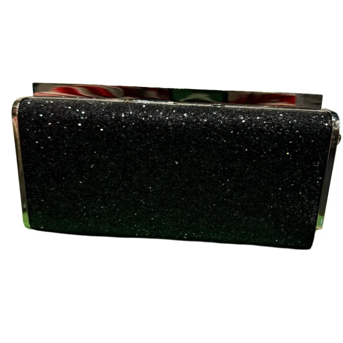 Koko Sequin clutch bag in Black