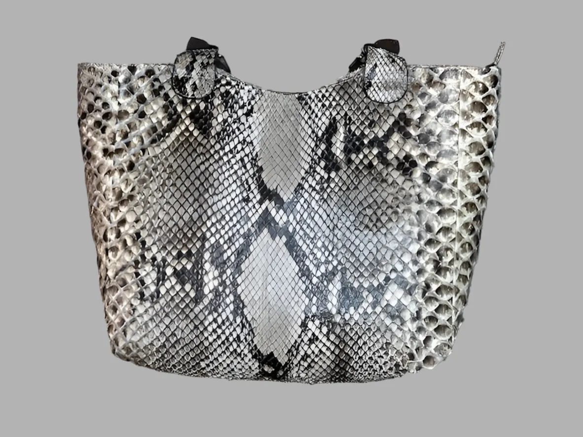 Lagrange Leather Python Tote Bag