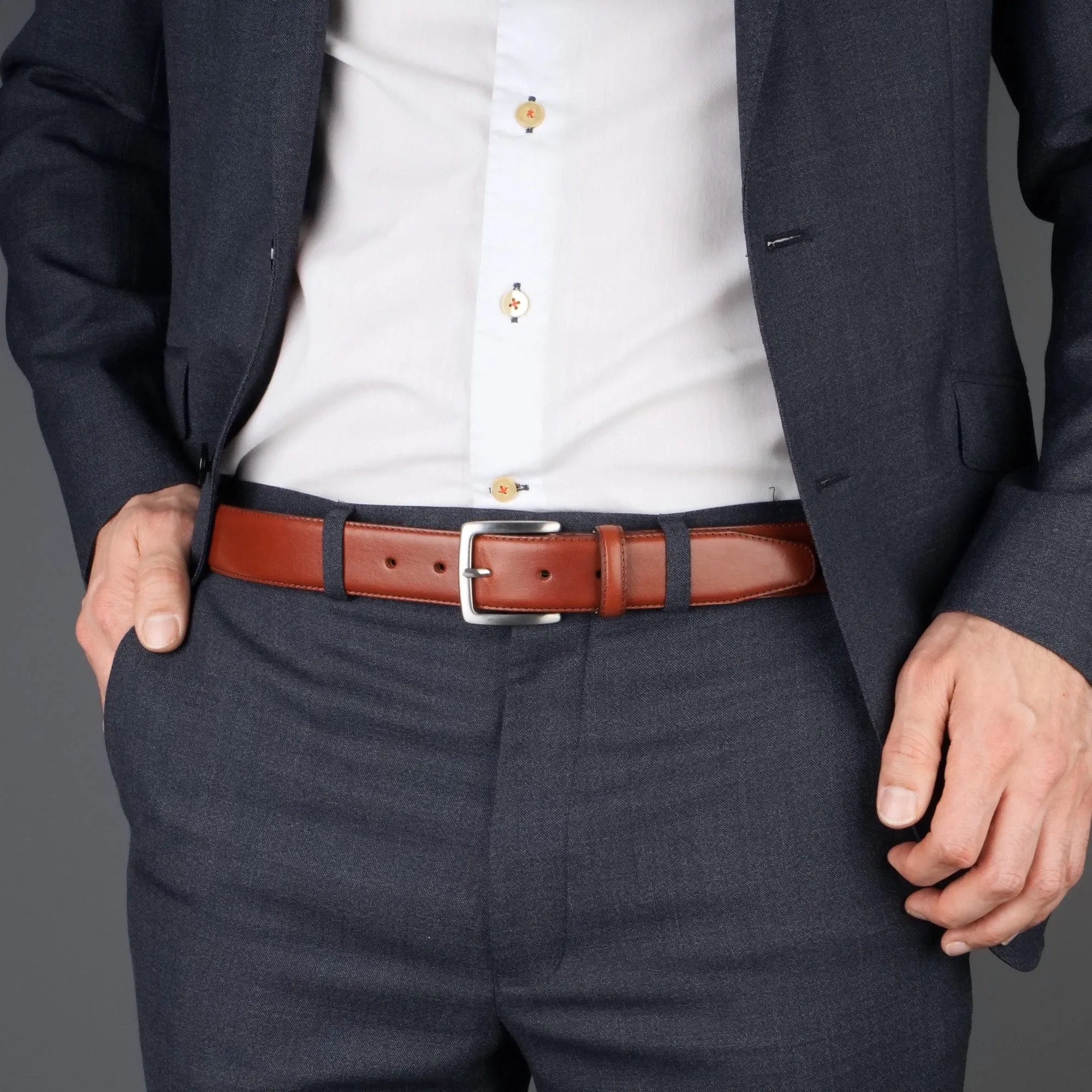 Leather Belt Chestnut