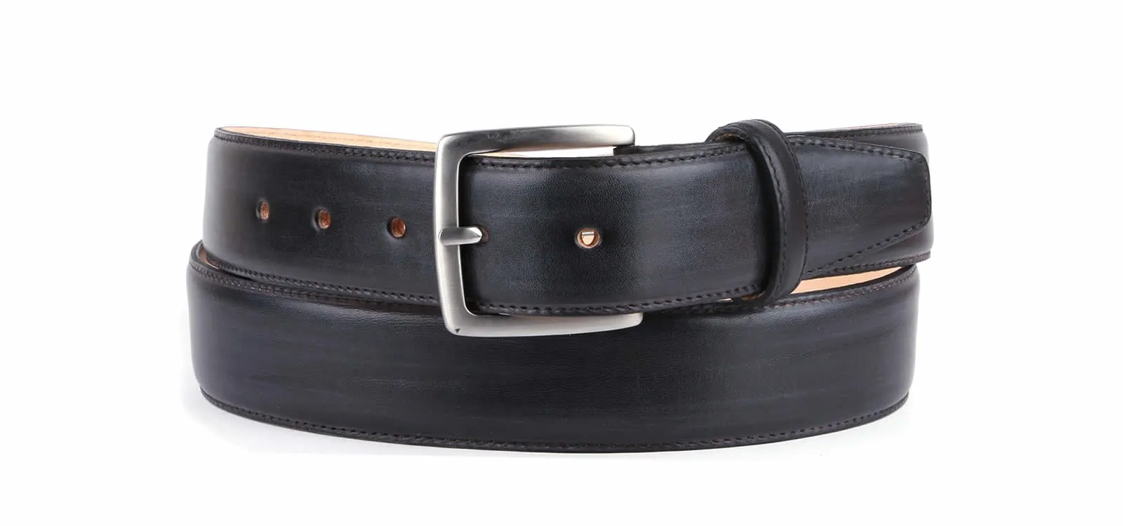 Leather Belt Grey