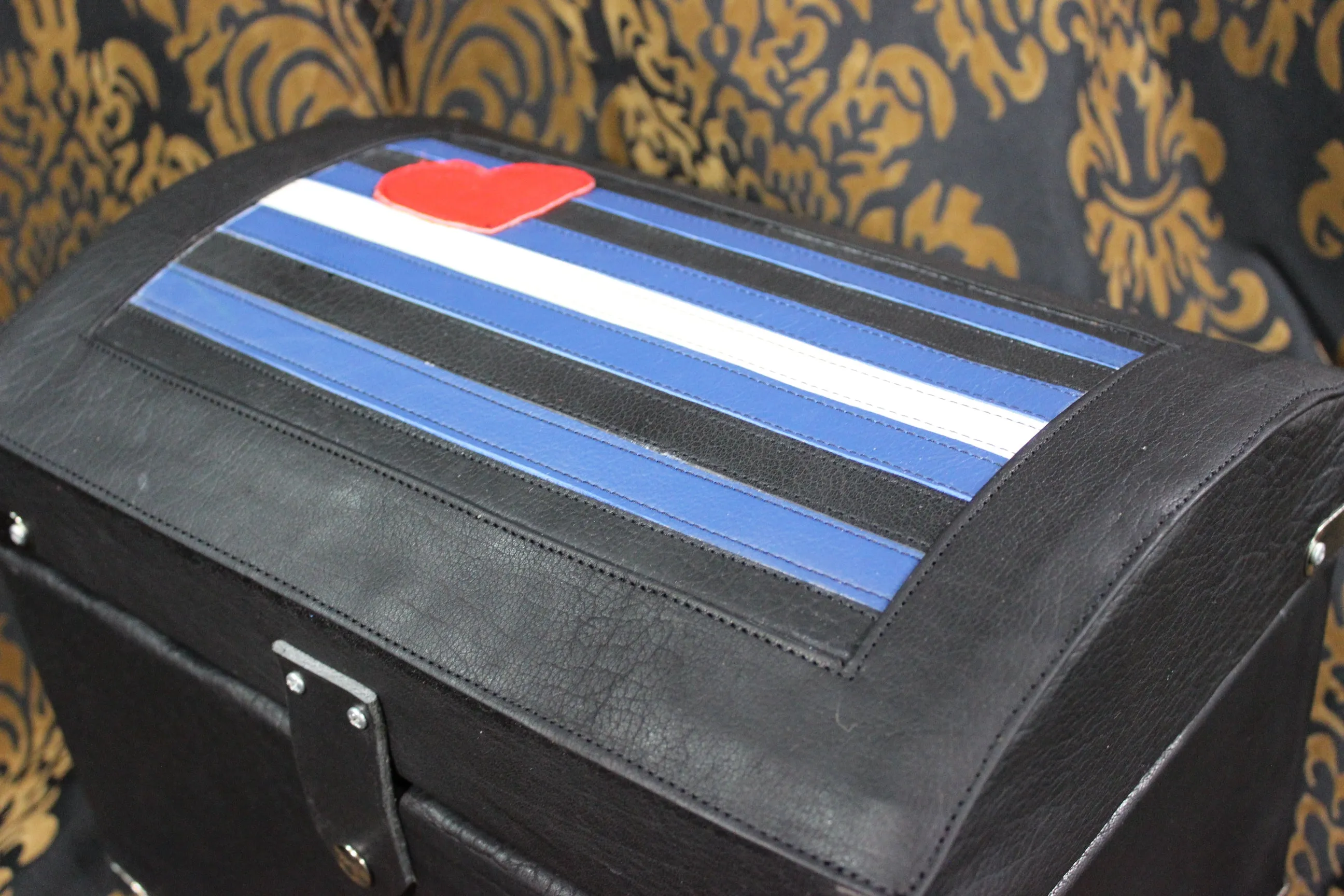 Leather Bound Treasure Chest (Leather Pride Flag)