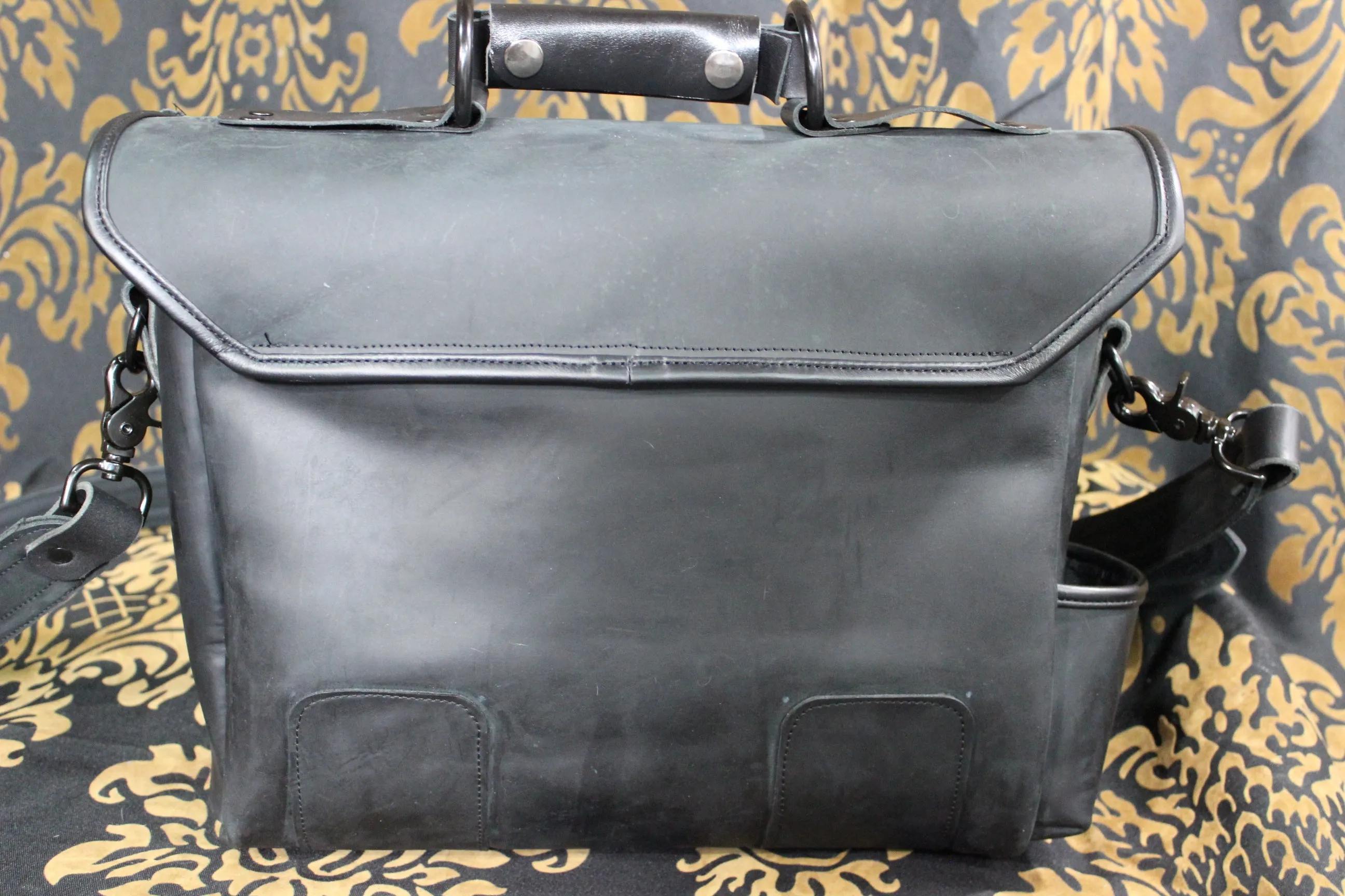 Leather Diplomat Messenger Bag