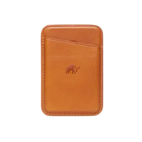 Leather Magnetic Wallet - SIENNA