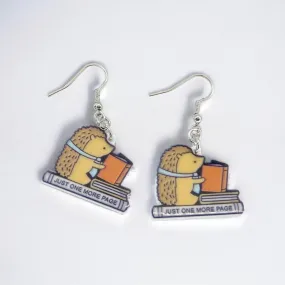 Librarian Earrings - Teacher Earrings, Book Club,  Book Club Earrings, Handmade Earrings, Librarian Jewelry, Book Worm, Reading, Author