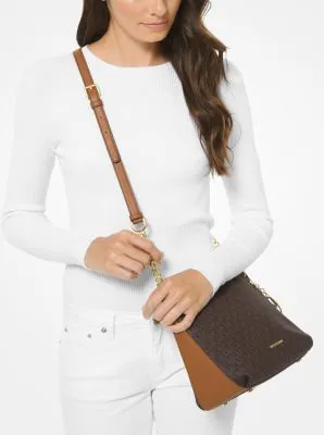 Lillie Large Logo Messenger Bag