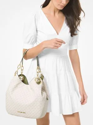 Lillie Large Logo Shoulder Bag