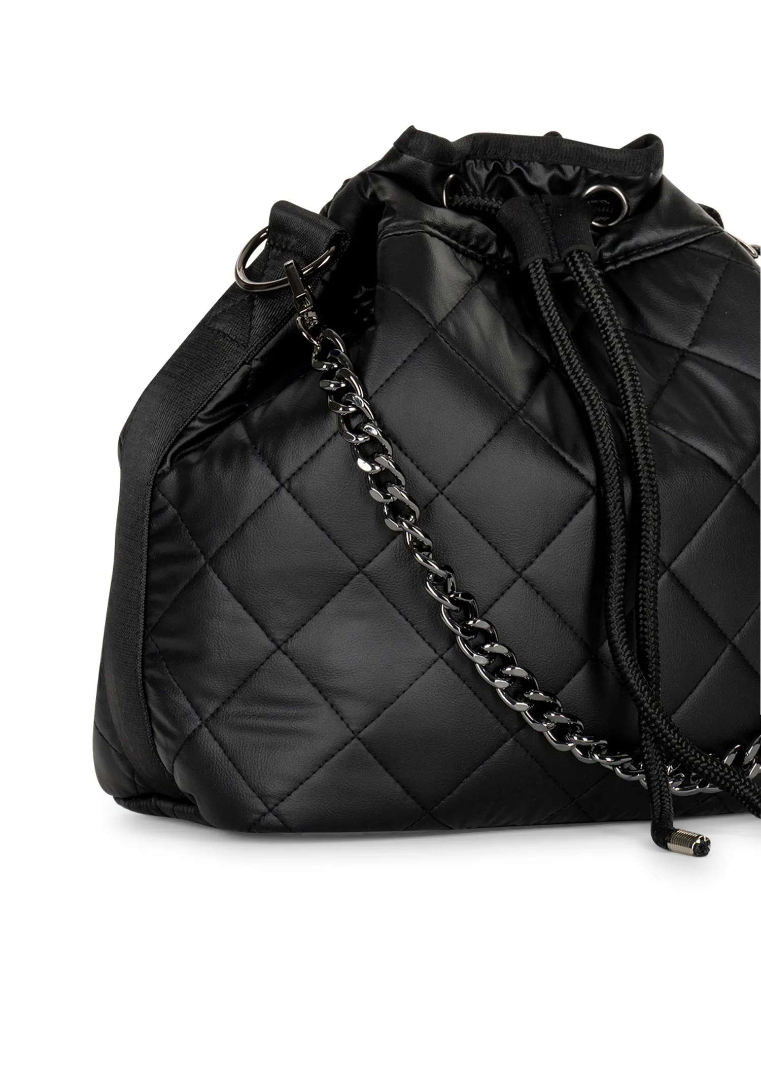 Lindsey Carbon Puffer Bucket Bag - FINAL SALE