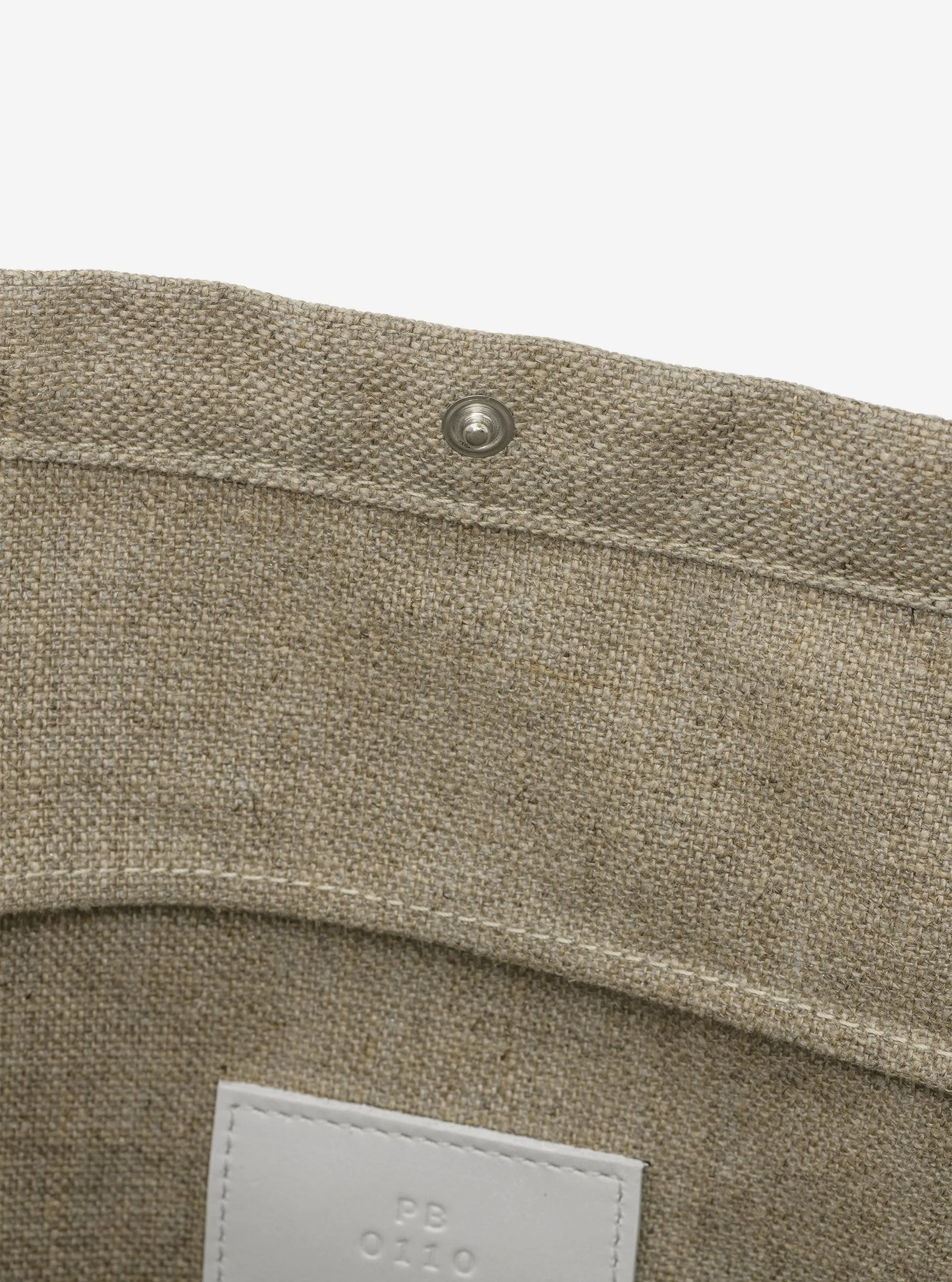 LINEN MESSENGER BAG "AB 115" IN NATURAL