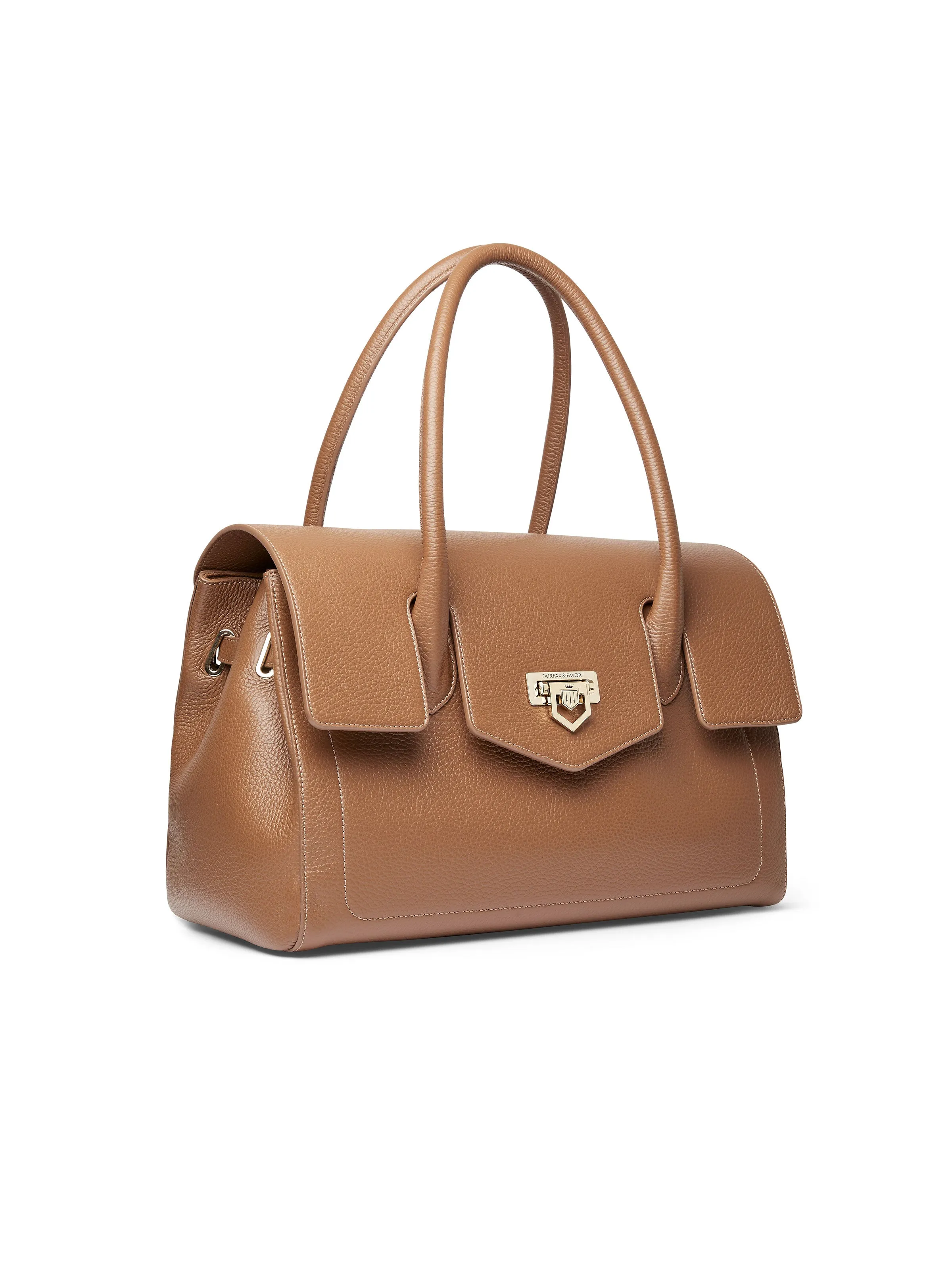 Loxley Shoulder Bag - Pebbled Tan Leather