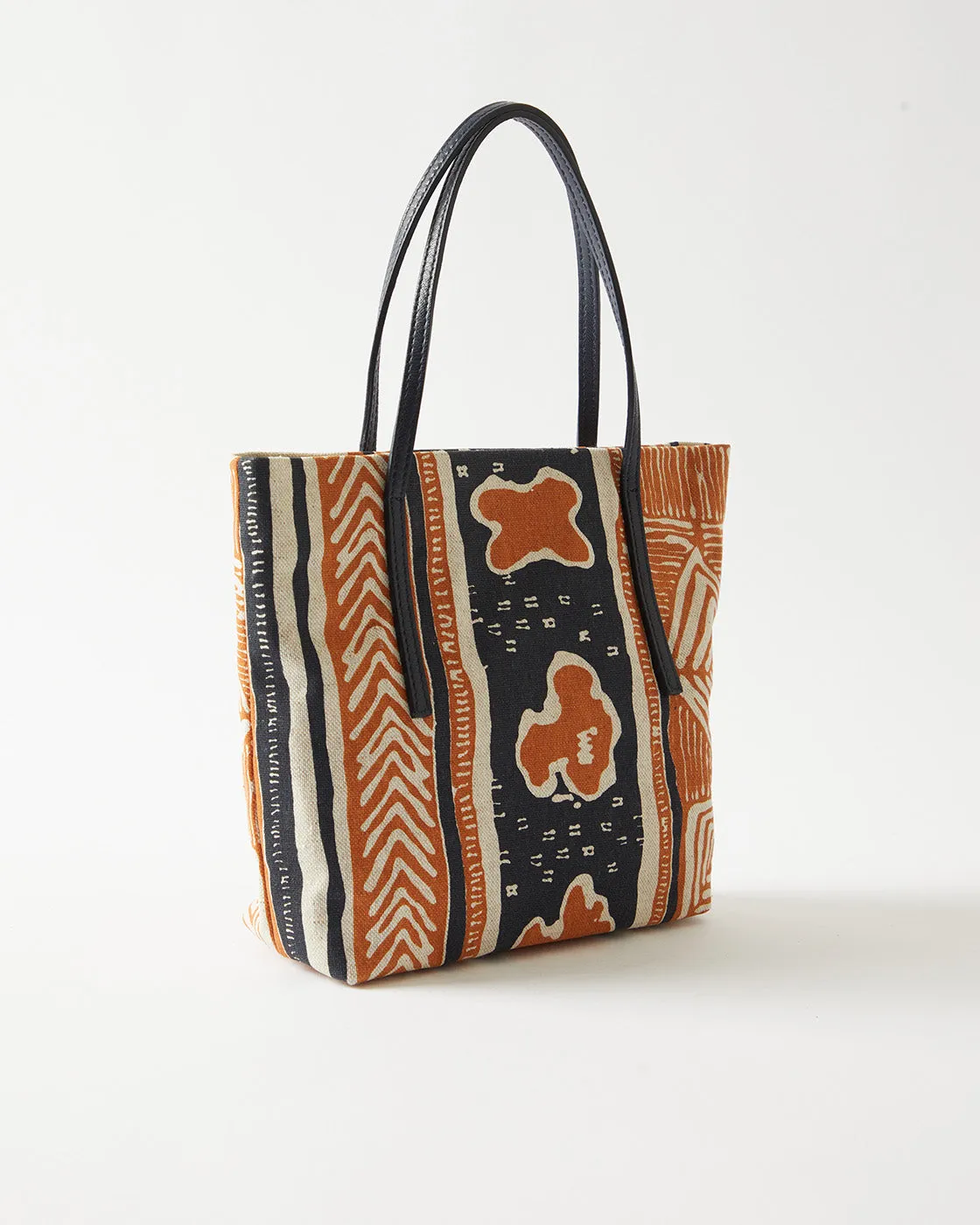 Lucy Bag Linen Print Brown