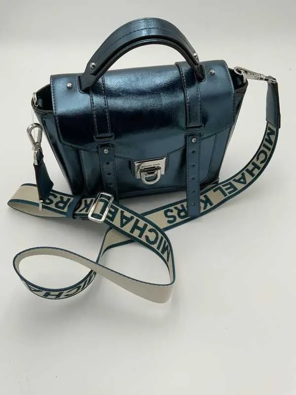 Manhattan Medium Leather and Logo Satchel