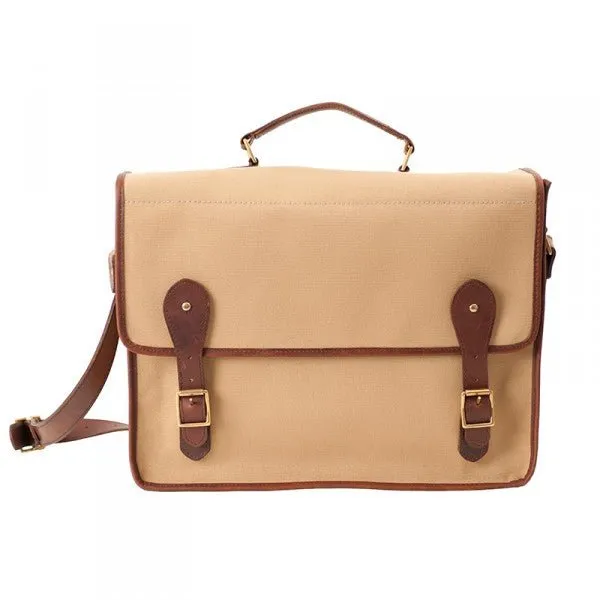 Melvill & Moon Canvas Mombasa Mail Bag | Khaki