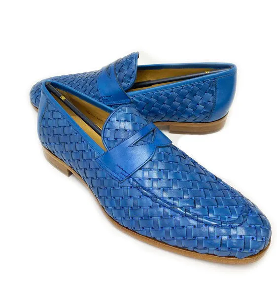 Mezlan "Solomeo" Woven Loafer Jeans