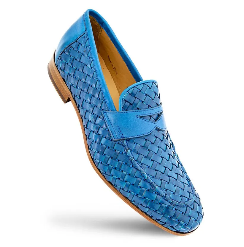 Mezlan "Solomeo" Woven Loafer Jeans