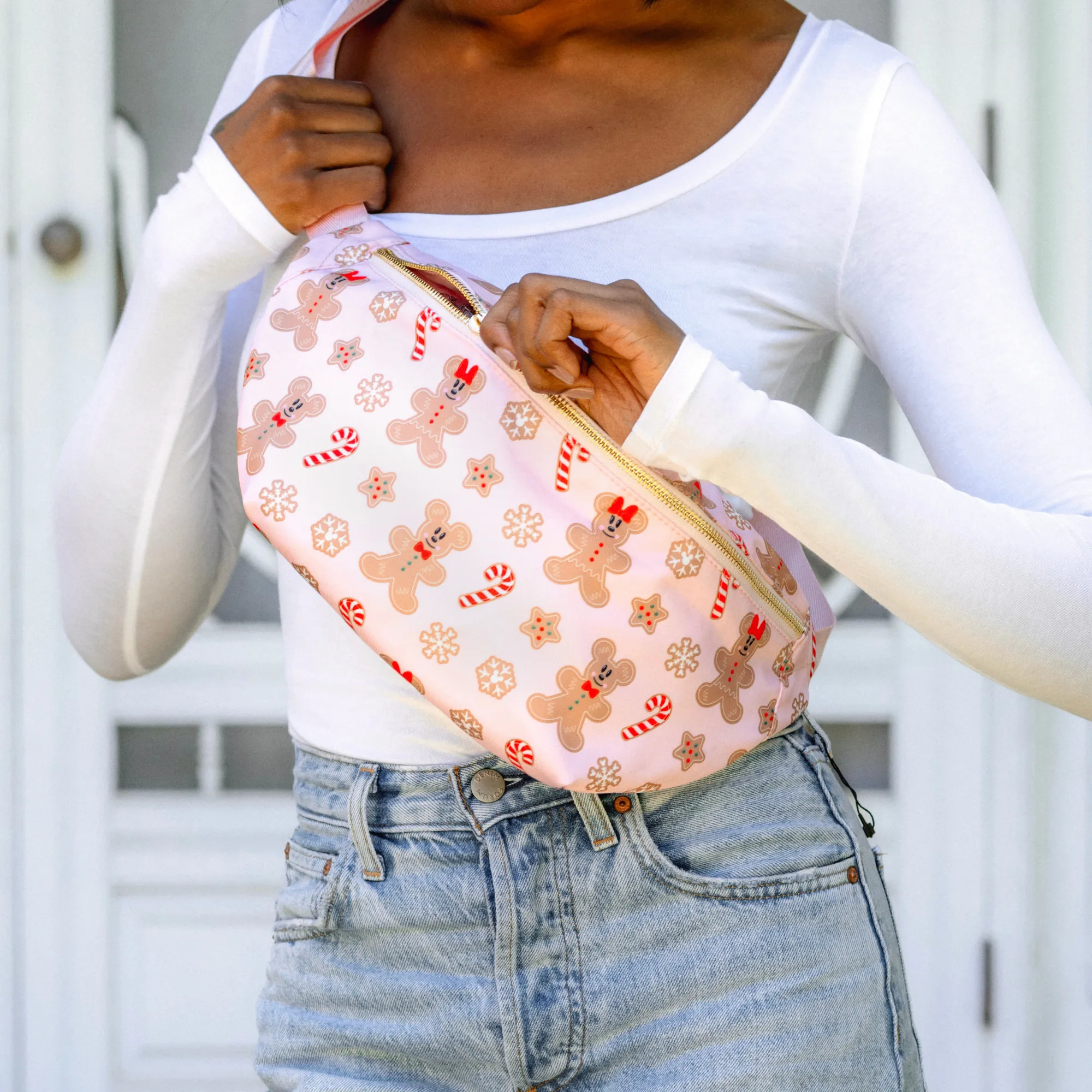 Mickey and Minnie Gingerbread Fanny Pack