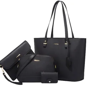 Milano 4-Piece Bag Set: Tote, Crossbody & Shoulder