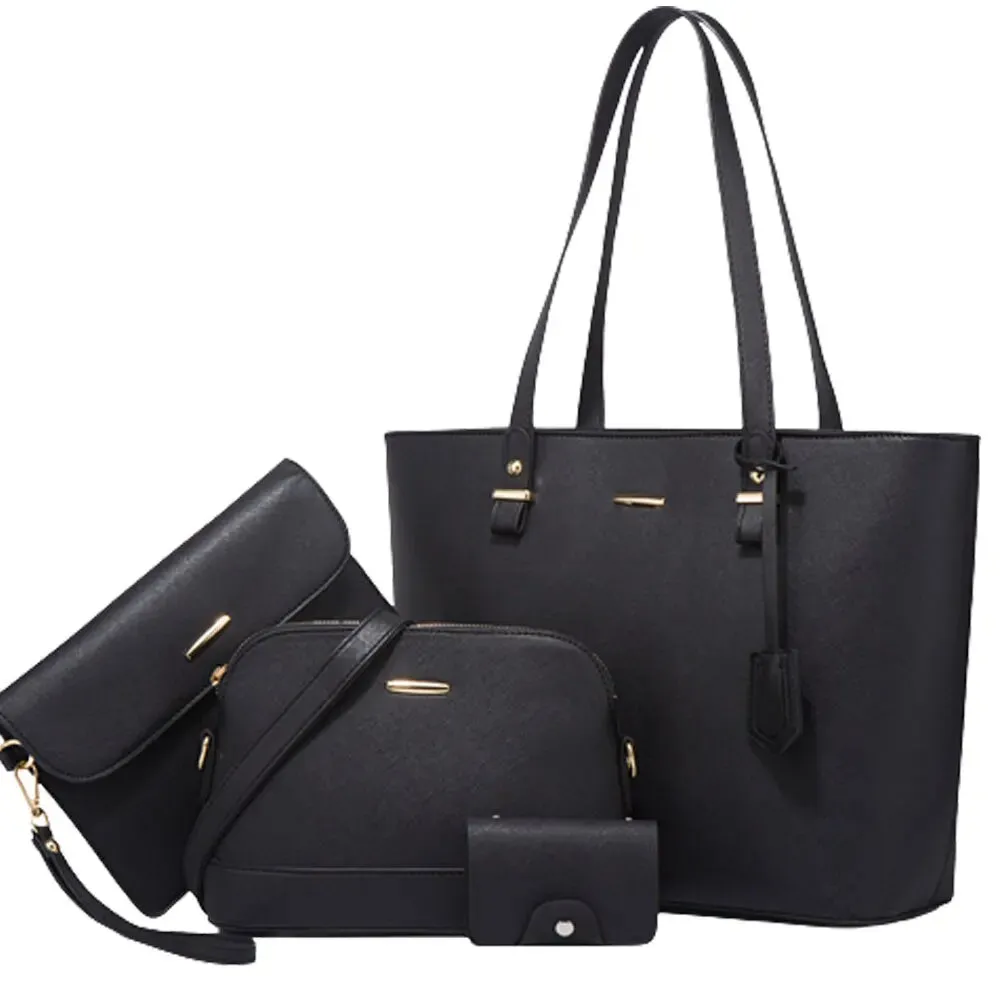 Milano 4-Piece Bag Set: Tote, Crossbody & Shoulder