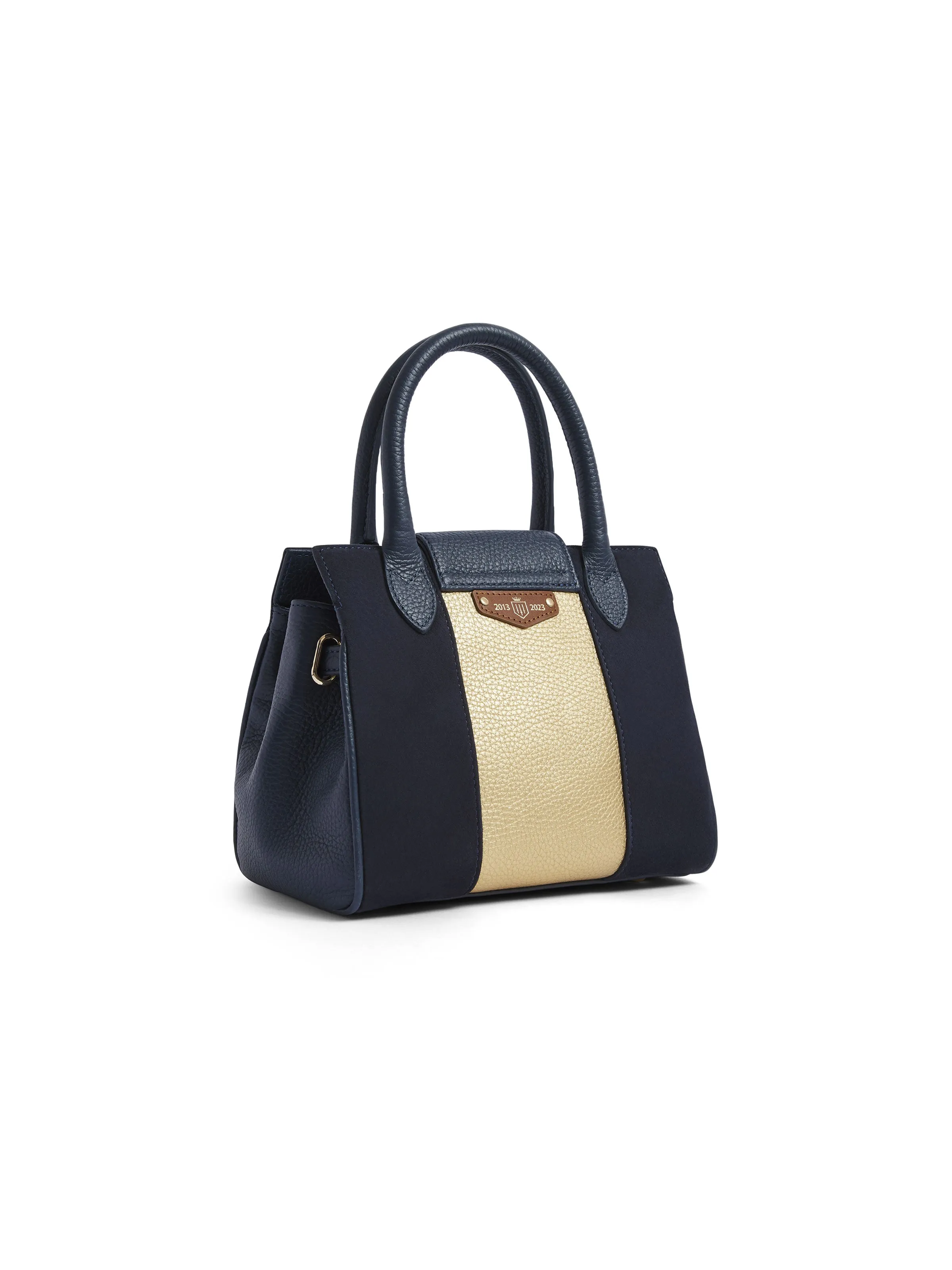 Mini Windsor Handbag - Navy & Gold (10 Year Anniversary)