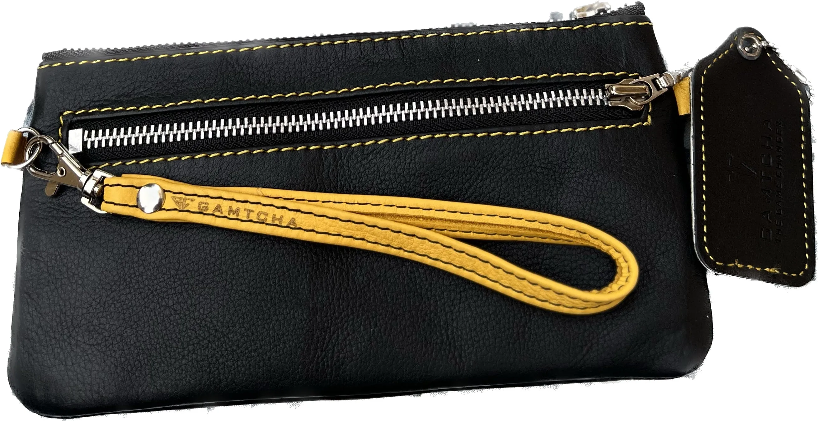 MODERN LEATHER WRISTLET AND CROSSBODY BAG