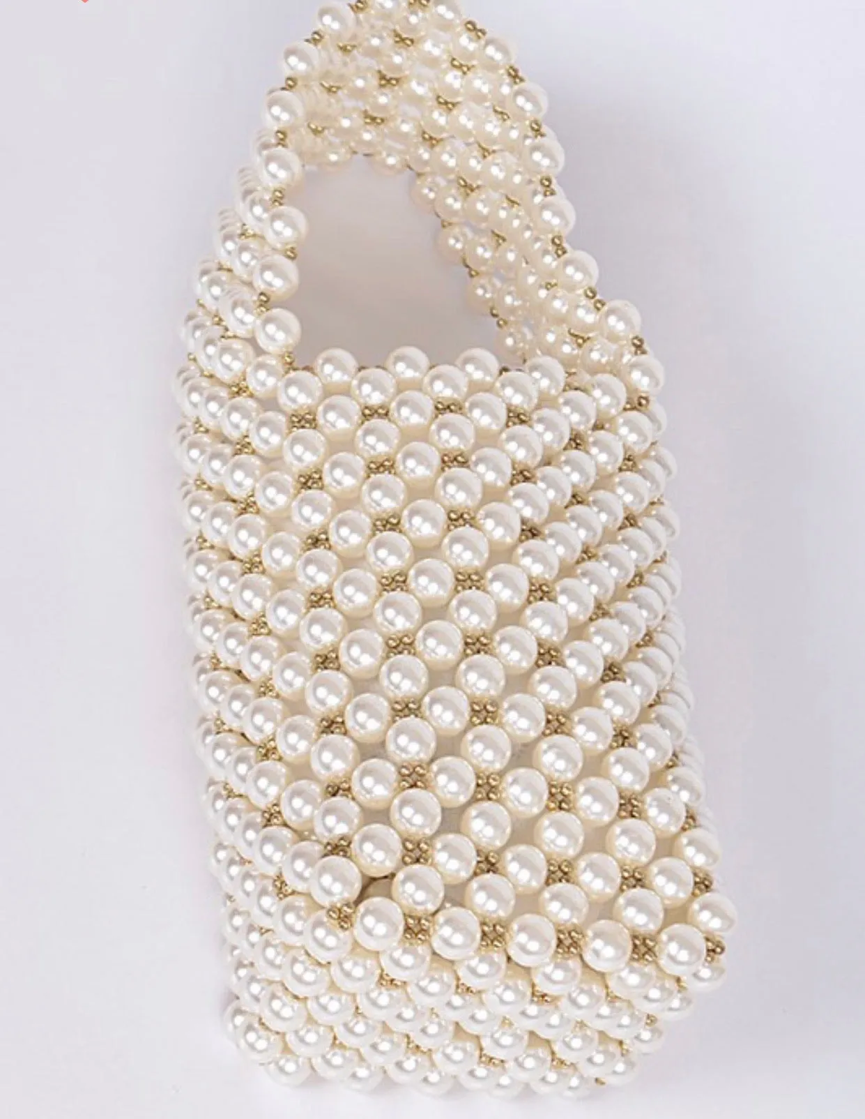 Pearl Linked Bucket Bag