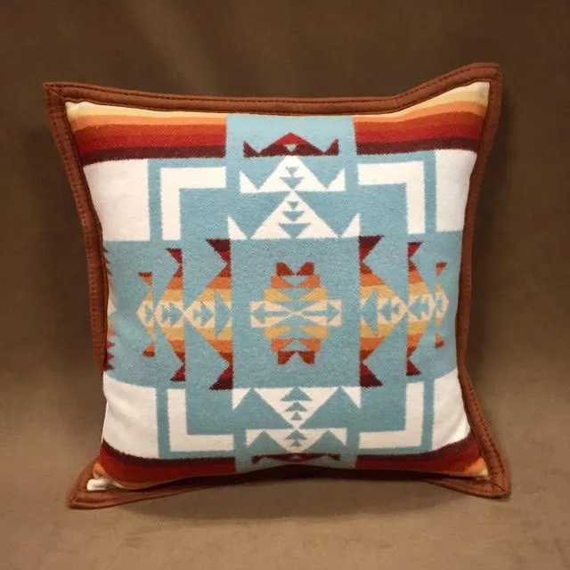 Pendleton® Pillow, Chief Joseph, Aqua