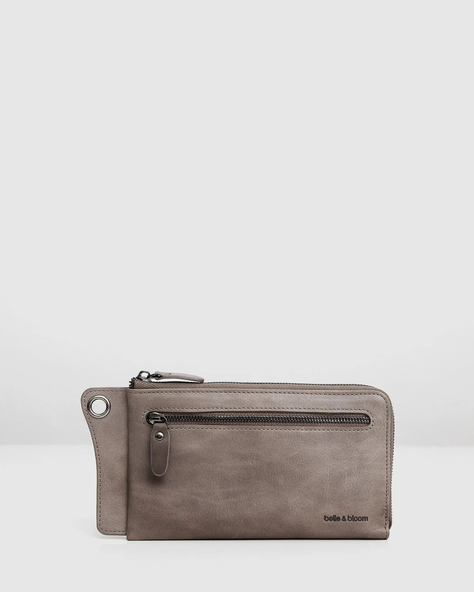 Penelope Leather Wallet - Ash