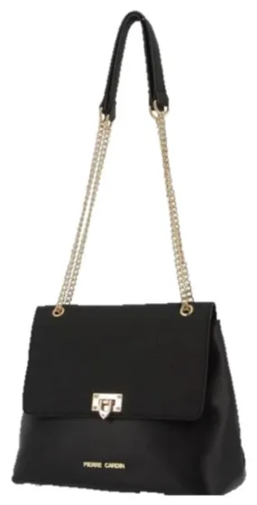 Pierre Cardin Janita Chain Crossbody Bag | Black