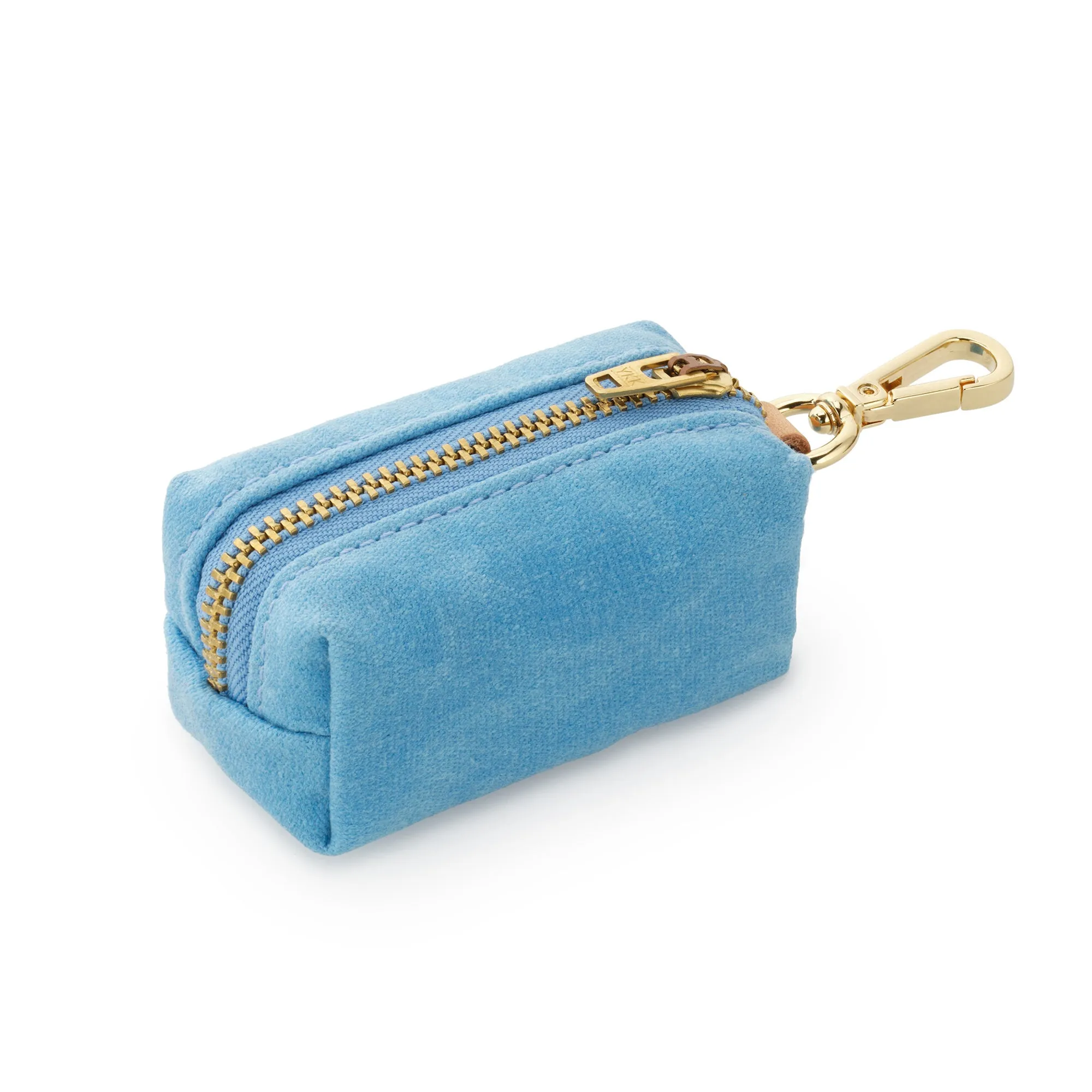 Powder Blue Waxed Canvas Waste Bag Dispenser