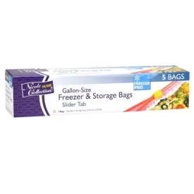 Premium Heavy Weight Plastic Slider Storage Bags<br/>Size Options: 1 Gallon Storage Bag