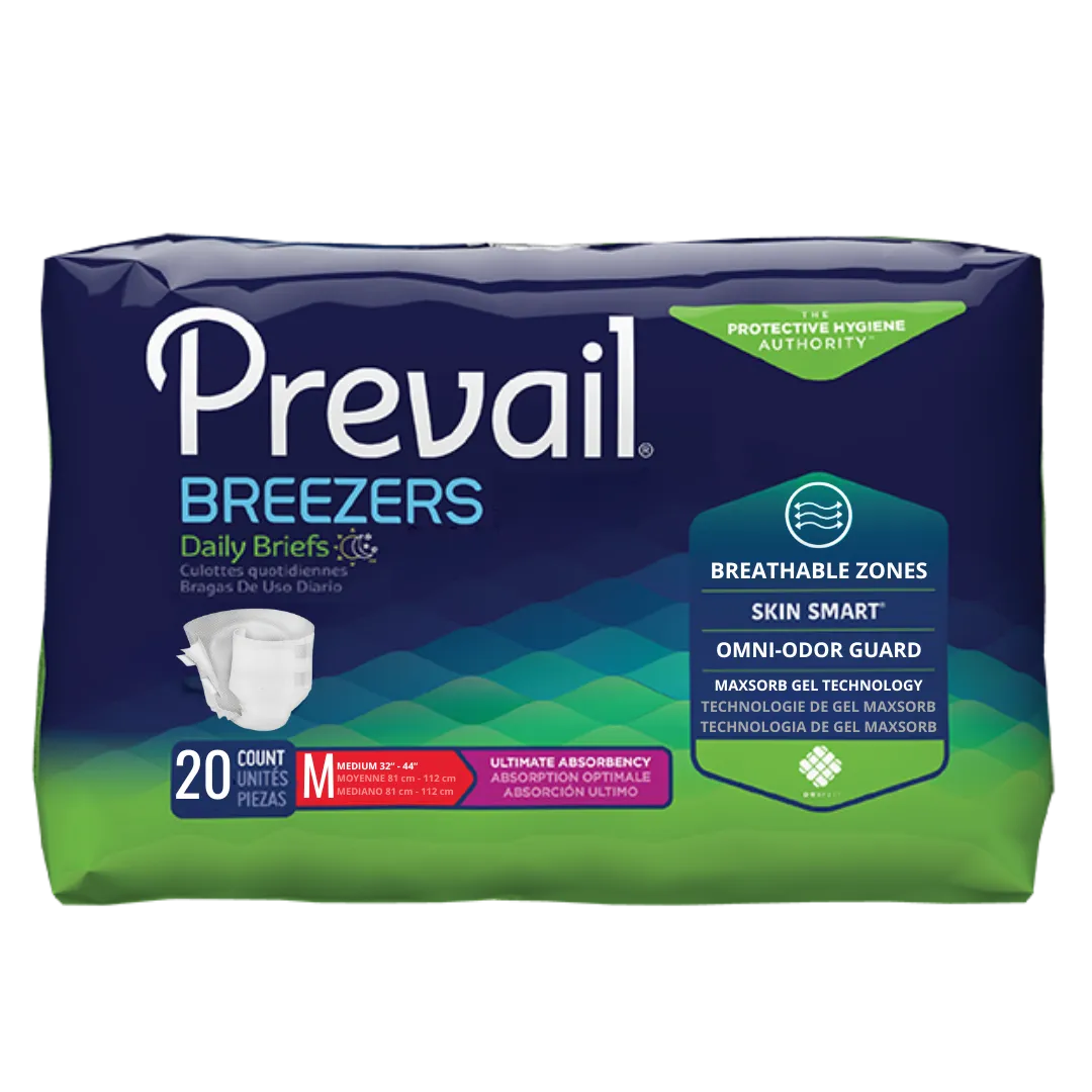 Prevail Breezers Absorbency Briefs