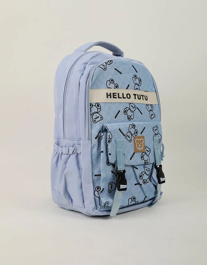 Printed Shoulder School Bag