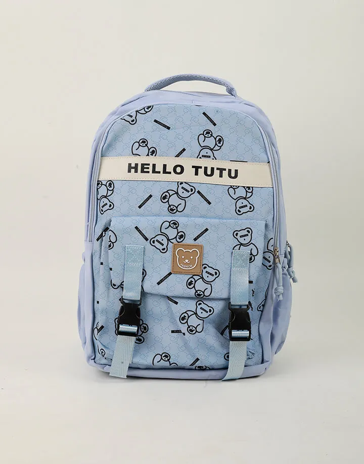 Printed Shoulder School Bag