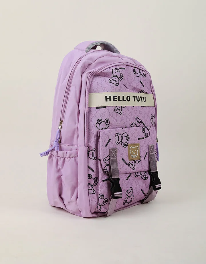 Printed Shoulder School Bag