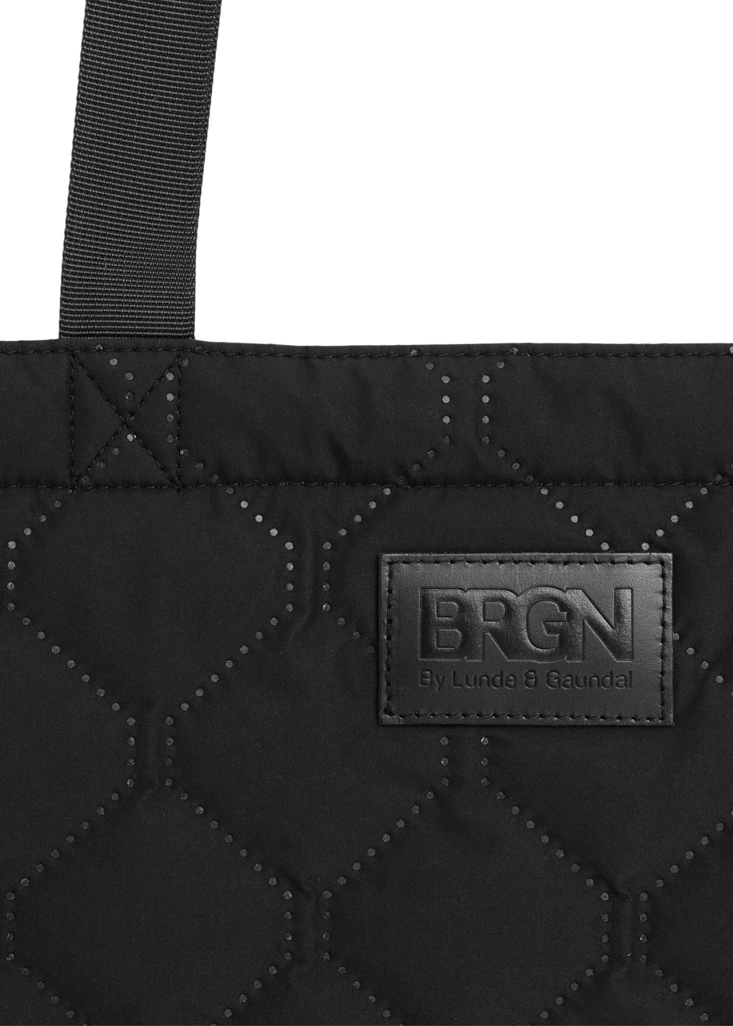 Quilted Tote Bag - New Black