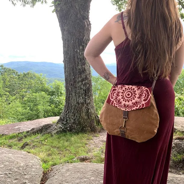 Satchel - Roan // Mountain Print Crossbody Bag