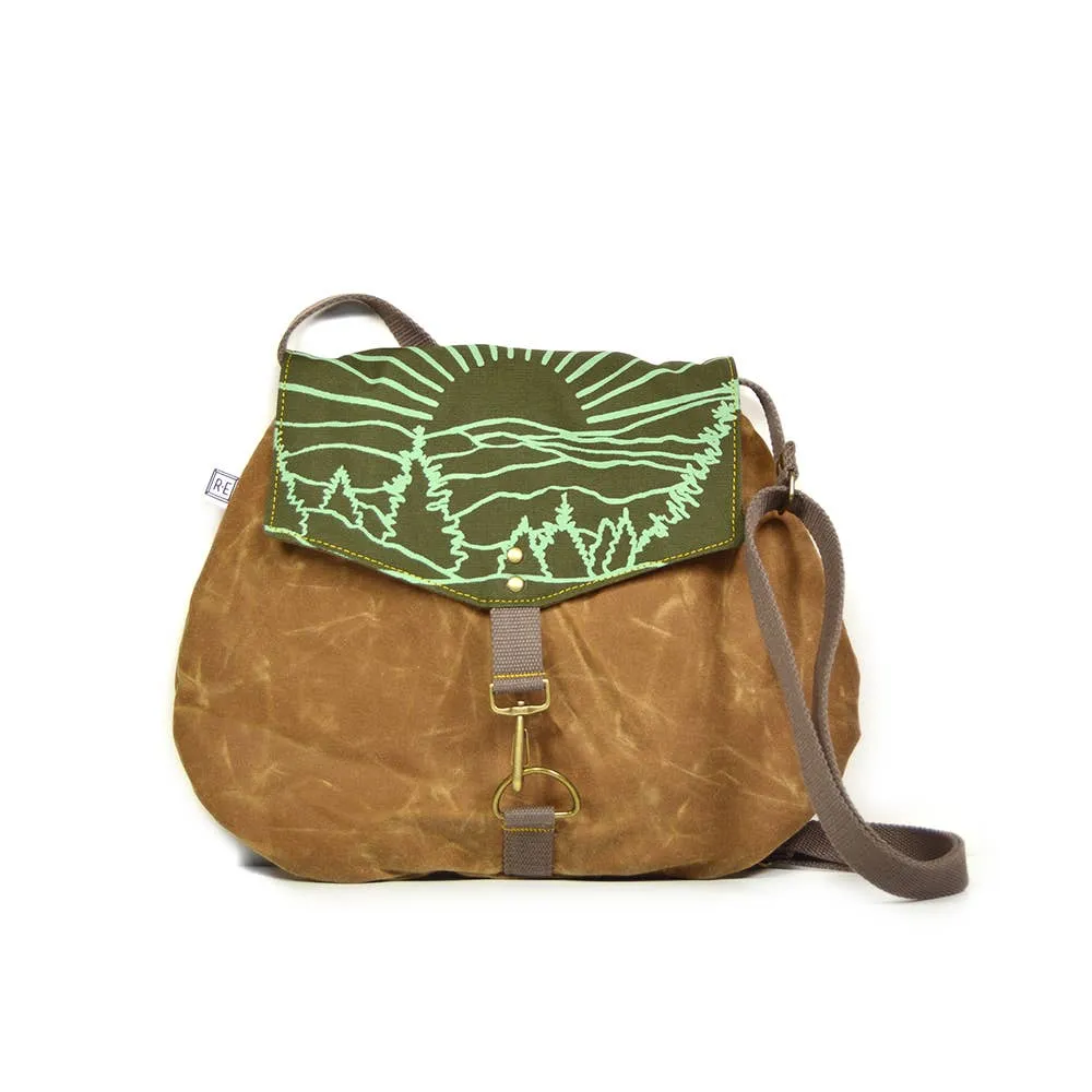 Satchel - Roan // Mountain Print Crossbody Bag