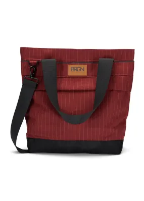 Shoulder Bag - Russet Pinstripe