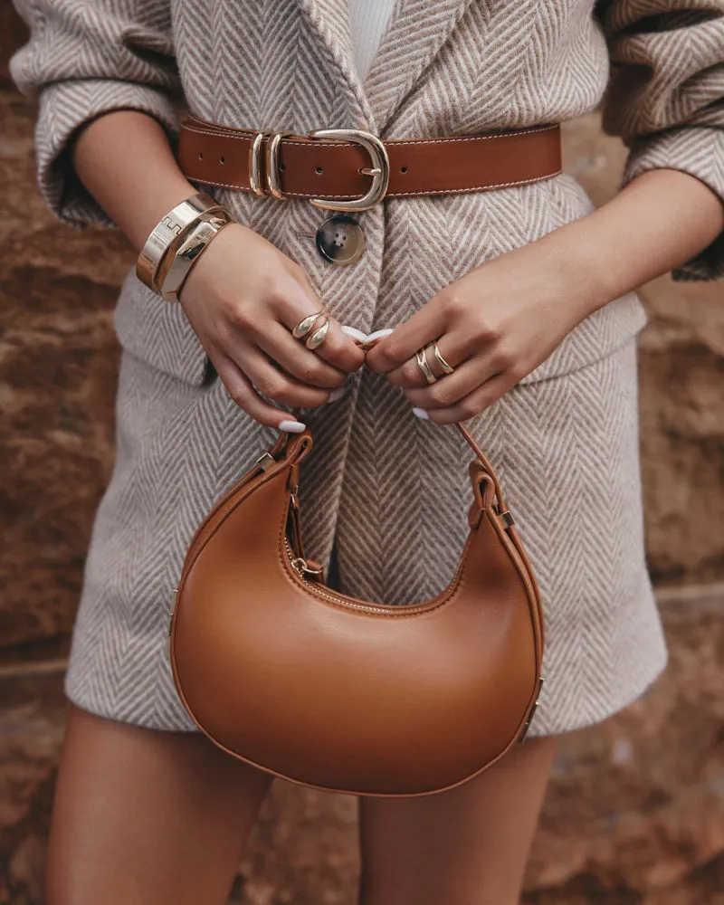 SOFIA SHOULDER BAG - TAN