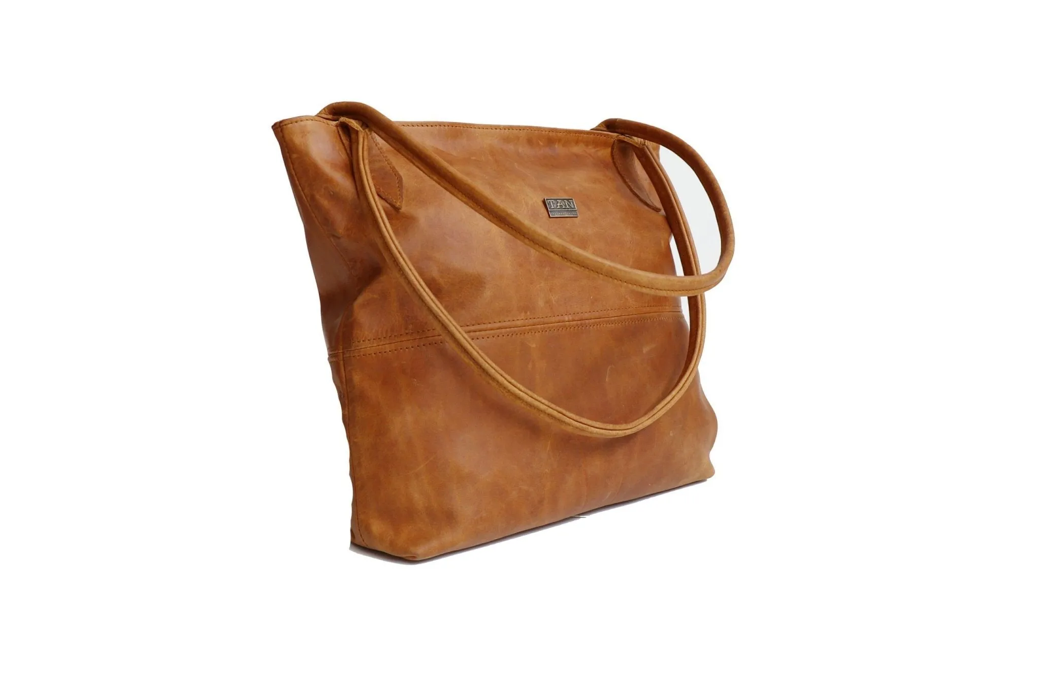 Tan Leather Goods - Ashley Leather Handbag | Toffee