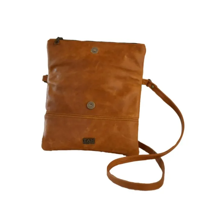 Tan Leather Goods - Nina Leather Sling Bag | Toffee