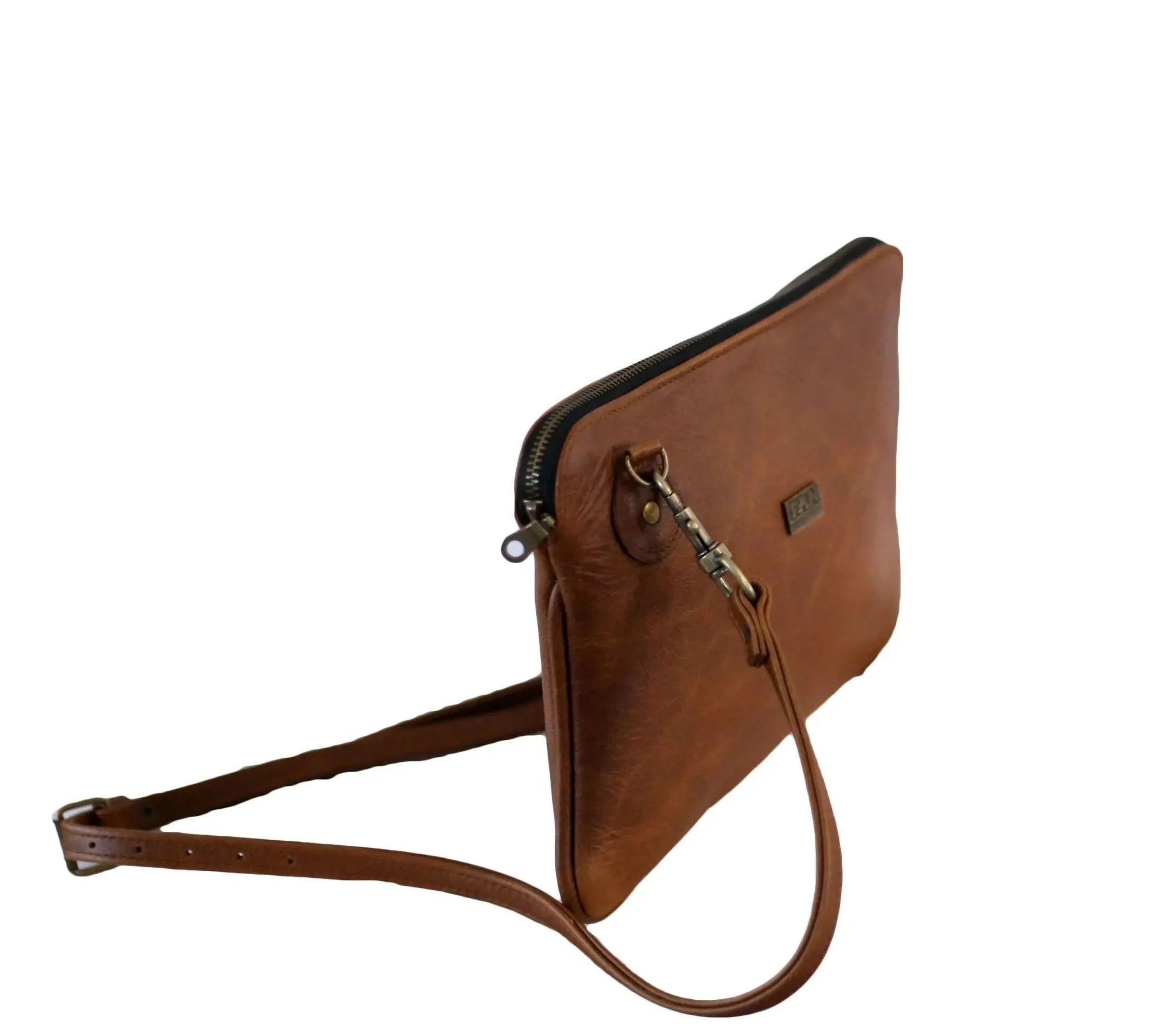 Tan Leather Goods - Taylor Leather Sling Bag | Pecan