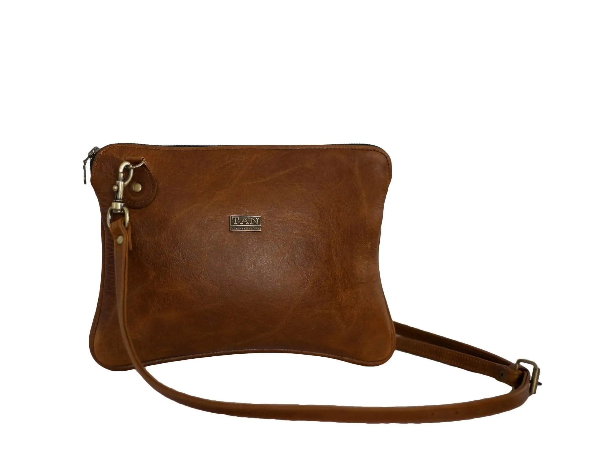 Tan Leather Goods - Taylor Leather Sling Bag | Pecan