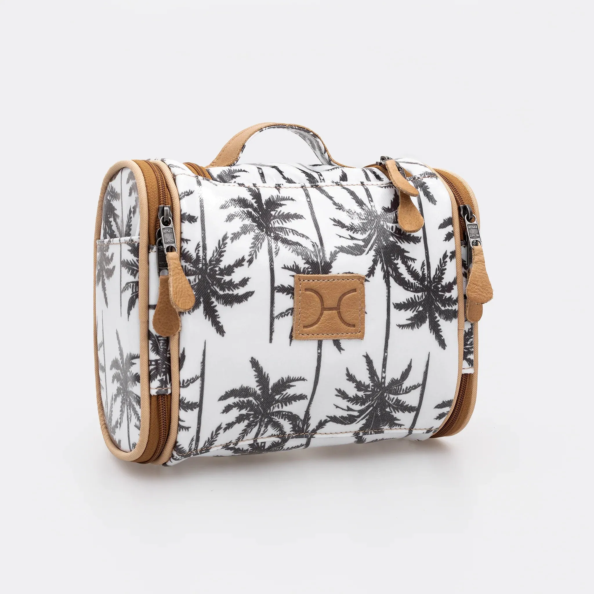 Thandana Laminated Fabric Compact Travel Vanity Bag